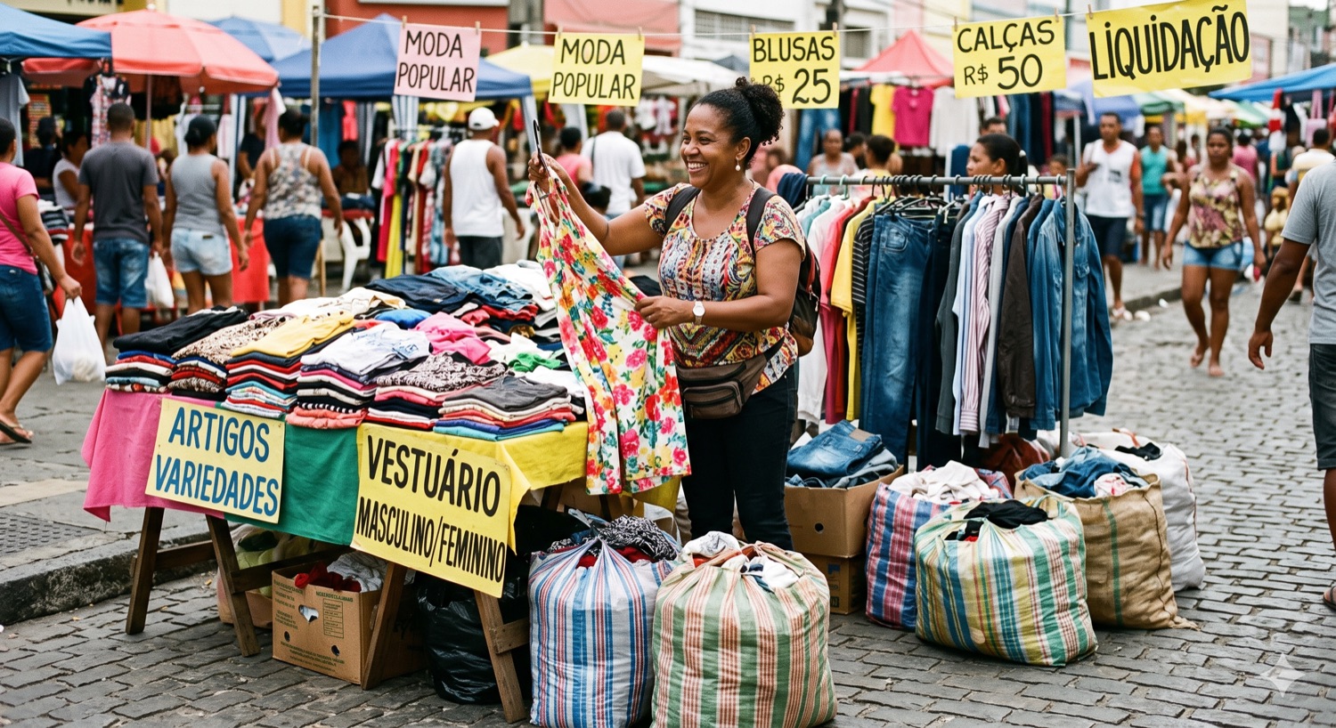 Feira de roupas